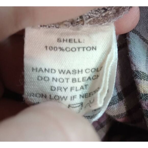 Peach Love Shirt Ladies Small Oversized Button Front Long Sleeve Light Weight Bl - Picture 6 of 7